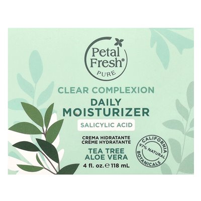 Fresh Clean Clear Skin Tägliche Feuchtigkeitscreme, Teebaum, Aloe, 4 fl oz (118 ml)