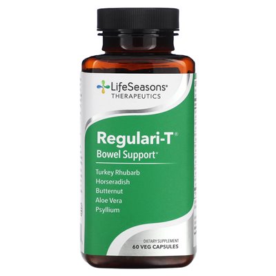 Lifeseasons, Regulari-T, Gut Support, 60 Veggie Capsules