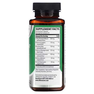 Lifeseasons, Regulari-T, Gut Support, 60 Veggie Capsules