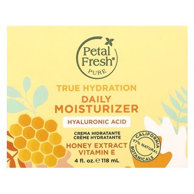 Petal Fresh Pure True Hydration Tägliche Feuchtigkeitscreme, Honigextrakt, Vitamin E, 4 fl oz (118 ml)