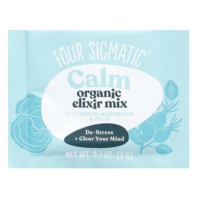 Cztery sigmatyczne, organiczne mieszanka eliksiru z reishi grzybami i tulsi, spokojną, bez kofeiny, 20 pakietów, 0,1 uncji (3 g) Cztery sigmatyczne, organiczne mieszanka eliksiru z reishi grzybami i tulsi, spokojną, bez kofeiny, 20 pakietów, 0,1 uncji (3 g)