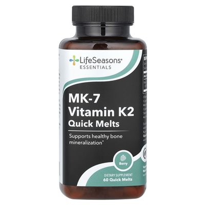 Lifesasease, Essential, MK-7 Vitamin K2, Szybkie stopki, jagoda, 60 szybkich topców Lifesasease, Essential, MK-7 Vitamin K2, Szybkie stopki, jagoda, 60 szybkich topców