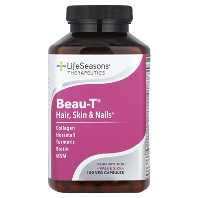LifeSeasons, Beau-T, Hair, Skin & Nails, 180 Capsules LifeSeasons, Beau-T, Hair, Skin & Nails, 180 Capsules