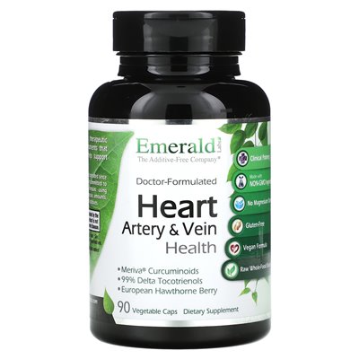 Emerald Laboratories, Heart Artery i żyły zdrowie, 90 czapek warzywnych