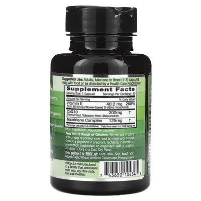 Emerald Laboratories, COQ10, 200 mg, 30 czapek warzywnych