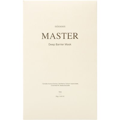 Mixsoon, Master, Deep Barrier Beauty Mask, 5 masek, 1,05 uncji (30 g) Mixsoon, Master, Deep Barrier Beauty Mask, 5 masek, 1,05 uncji (30 g)