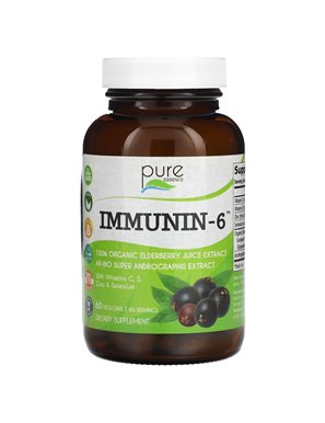 Pure Essence, Immunin-6, 60 Vegi-Caps Pure Essence, Immunin-6, 60 Vegi-Caps