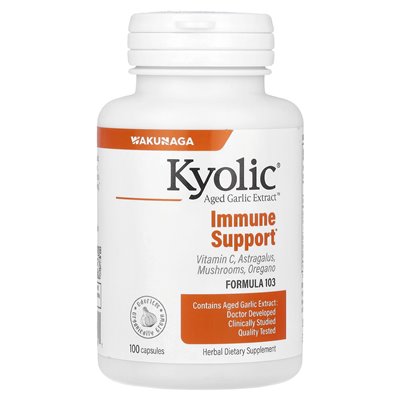 Kyolic, Aging Garlic Extract™, Immune Support, Formula 103, 100 Capsules