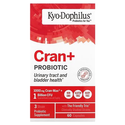 Kyolic, Kyo-Dophilus, CRAN+ probiotyk, 60 kapsułek Kyolic, Kyo-Dophilus, CRAN+ probiotyk, 60 kapsułek