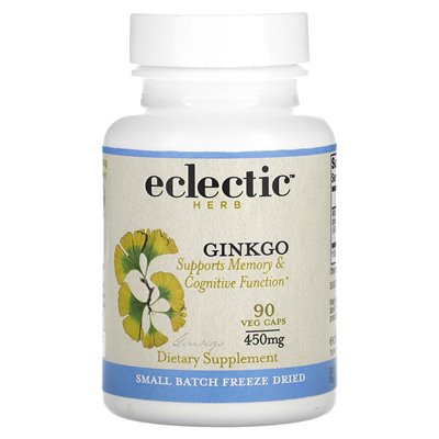 Eklektyczne zioło, Ginkgo, 450 mg, 90 warzyków