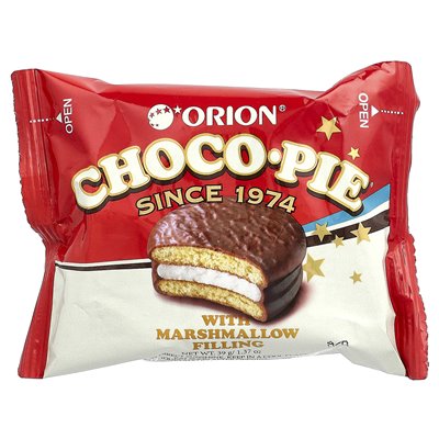 Orion, Choco Pie® with marshmallow filling, 12 individual packets, 16.5 oz (468 g)