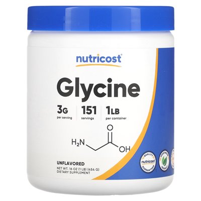 Nutricost, glicyna, niezmienna, 16 uncji (454 g)