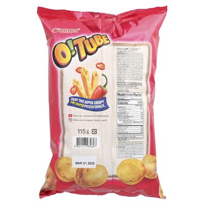 Orion, o! Tube, przekąski ziemniaczane, słodkie chili, 4,06 uncji (115 g)