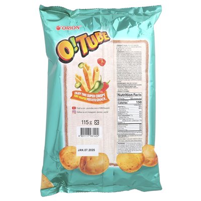 Orion, O!Rurka, potato, jalapeno and cheese snacks, 4.06 oz (115 g)