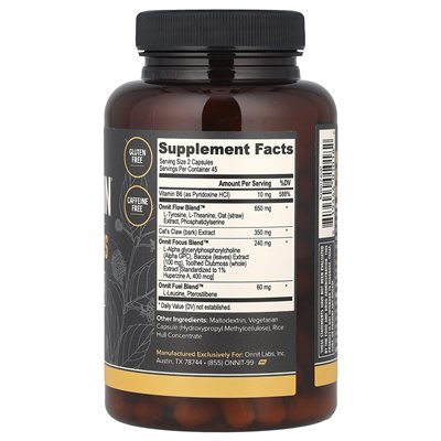 Onnit, Alpha Brain, 90 kapsułek Onnit, Alpha Brain, 90 kapsułek