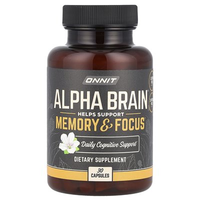 Onnit, Alpha Brain®, 30 Kapseln