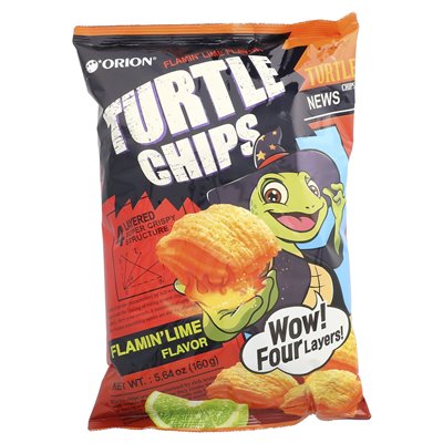 Orion, Turtle Chips, Flamingo Lime, 5.64 oz (160 g)
