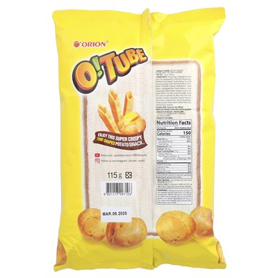 Orion, O!Rurka, potato snacks, sweet butter, 4.06 oz (115 g)