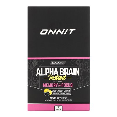 Onnit, Alphabrain Instant, Gedächtnis & Konzentration, Brombeerlimonade, 30 Päckchen, 0,16 oz (4,6 g)