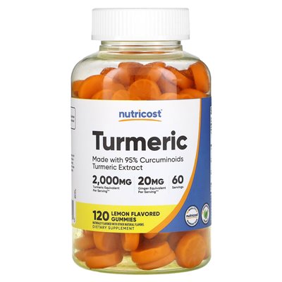 Nutricost, Turmeric, Lemon, 120 Gummies Nutricost, Turmeric, Lemon, 120 Gummies