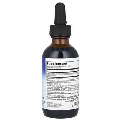 Zioły planetarne, Cilantro Heavy Metal Detox ™ z chlorellą, 2 Fl Oz (59,14 ml)