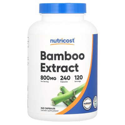 Nutak, ekstrakt z bambusa, 800 mg, 240 kapsułek (400 mg na kapsułkę)