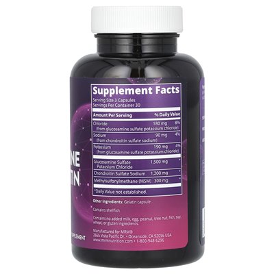 MRM Nutrition, Glucosamin-Chondroitin-MSM, 90 Kapseln