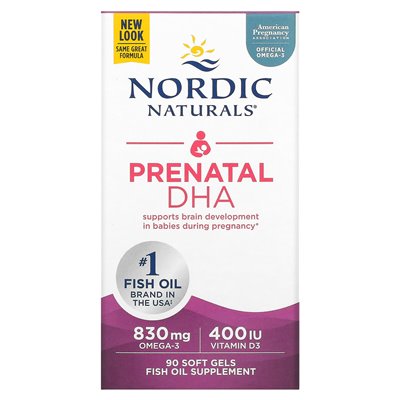 Nordic Naturals, Prenatal DHA, 90 miękkich żeli Nordic Naturals, Prenatal DHA, 90 miękkich żeli