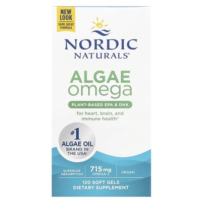 Nordic Naturals, Alga Omega, 120 miękkich żeli