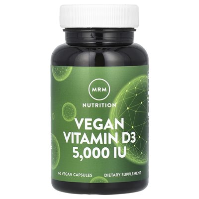 MRM Nutrition, veganes Vitamin D3, 5000 IE, 60 vegane Kapseln
