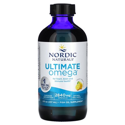 Nordic Naturals, Ultimate Omega, cytryna, 2840 mg, 8 fl oz (237 ml)