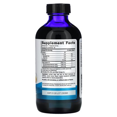 Nordic Naturals, Ultimate Omega, cytryna, 2840 mg, 8 fl oz (237 ml)