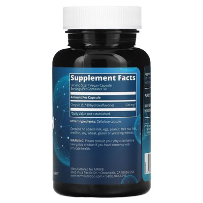 MRM Nutrition, Chrysin 500, 30 vegane Kapseln