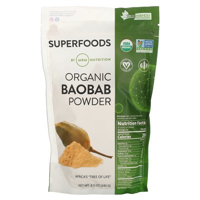 MRM Nutrition, Organic Baobab Powder, 8.5 oz (240 g)