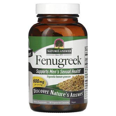 Nature's Answer, Fenugreek, 600mg, 90 Vegetarian Capsules