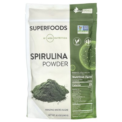 MRM Nutrition, Spiruina Powder, 8,5 uncji (240 g)