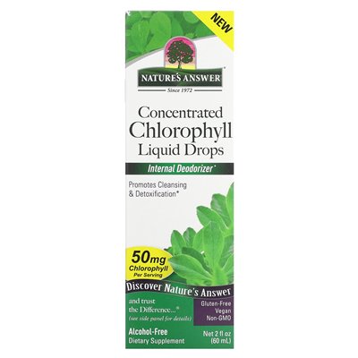 Nature's Answer, Konzentrierte Chlorophyll-Flüssigtropfen, 50 mg, 2 fl oz (60 ml)