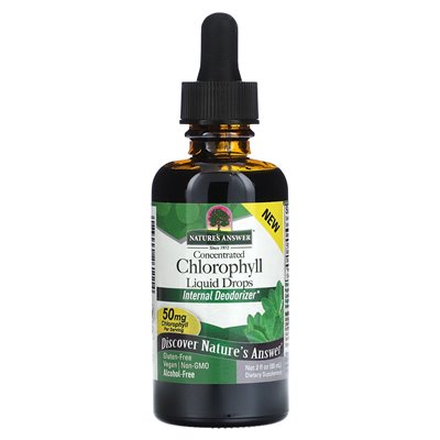 Nature's Answer, Konzentrierte Chlorophyll-Flüssigtropfen, 50 mg, 2 fl oz (60 ml)