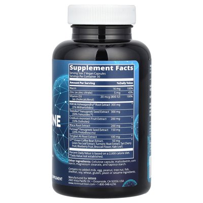 MRM Nutrition, Testosterone Revisited, 60 Vegan Capsules