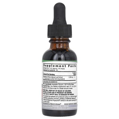 Odpowiedź natury, malina, wolna od alkoholu, 1000 mg, 1 fl oz (30 ml)