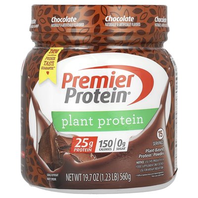Premier białko, białko roślinne, czekolad, 1,23 funta (560 g) Premier białko, białko roślinne, czekolad, 1,23 funta (560 g)
