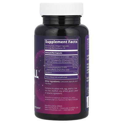 MRM Nutrition, relaks-all sleep®, 60 wegańskich kapsułek
