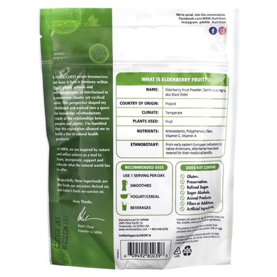 MRM Nutrition, Organic Istnerberry Fruit Powder, 4 uncje (113 g) MRM Nutrition, Organic Istnerberry Fruit Powder, 4 uncje (113 g)
