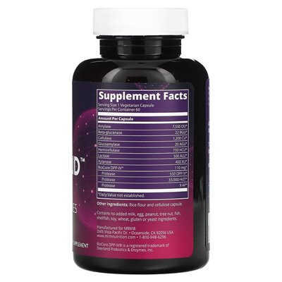 MRM Nutrition, Gluten Aid, 60 vegetarische Kapseln