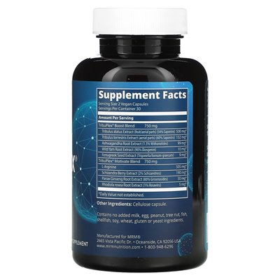 MRM Nutrition, Tribuplex 750, 60 wegańskich kapsułek