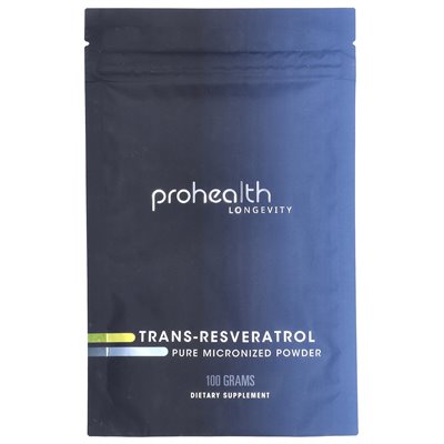 Długość zdrowotna, trans-resweratrol, czysty mikronizowany proszek, 100 g