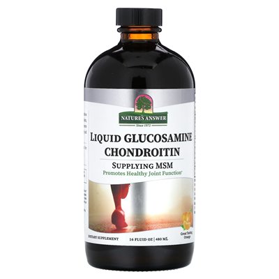 Nature's Answer Liquid Glucosamine Chondroitin, Orange, 16 Oz (480 ml)