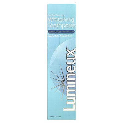 Lumineux Oral Essentials, Certyfikowana Nie-toksyczna Pasty do Wybielania Zębów, 3.75 oz (106 g) Lumineux Oral Essentials, Certyfikowana Nie-toksyczna Pasty do Wybielania Zębów, 3.75 oz (106 g)