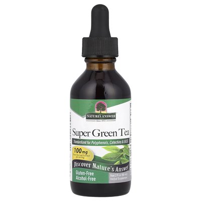 Nature's Answer, Super Green Tea, Alcohol Free, 2 fl oz (60 ml)