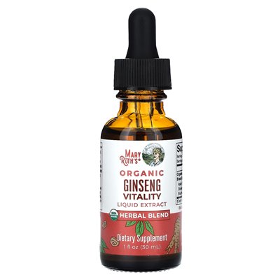 Maryruth's, ekologiczny płyn z żeń -szeństwa, bez alkoholu, 1 fl oz (30 ml)